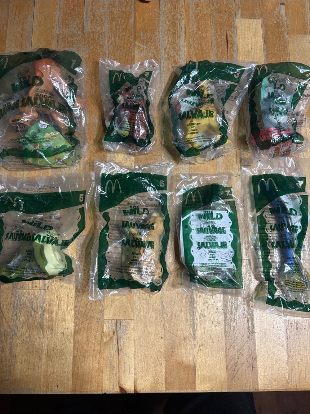 McDonald's 2006 The Wild Happy Meal Toys Complete Set of 8